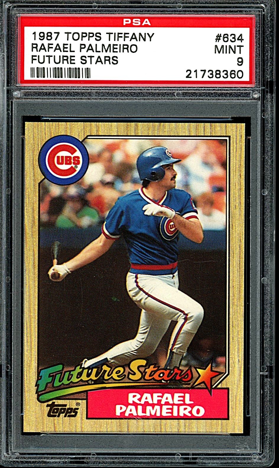 1987 Topps TOPPS TIFFANY FUTURE STARS #634 Rafael Palmeiro front