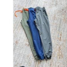 Figs Men's Joggers M Lot of 3 Gray Blue Green Solid Drawstring Elastic