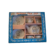 Vintage Miniature Kewpie doll Pudgie Tea Set for Dollhouse/ decor Made in Japan