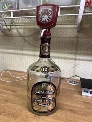 CHIVAS REGAL WHISKEY Vintage Bottle w/ Pump & Dispenser - Estate Sale Find Rare!