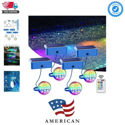 Transform Your Outdoor Space with 16 Color Changing Solar Floating Lights 4Pack