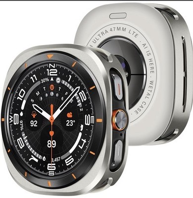 Amizee Rugged Case for Samsung Galaxy Watch Ultra 47mm Metal Bumper