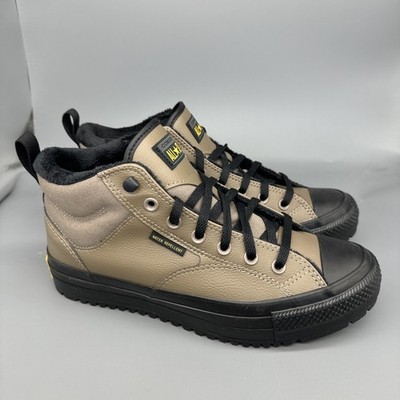 Converse Chuck Taylor All Star Malden Street Boots Mid Taupe Black Mens Size 8.5