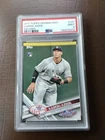 2017 TOPPS OPENING DAY #147 AARON JUDGE FIELDING *RC*  PSA MINT 9!!