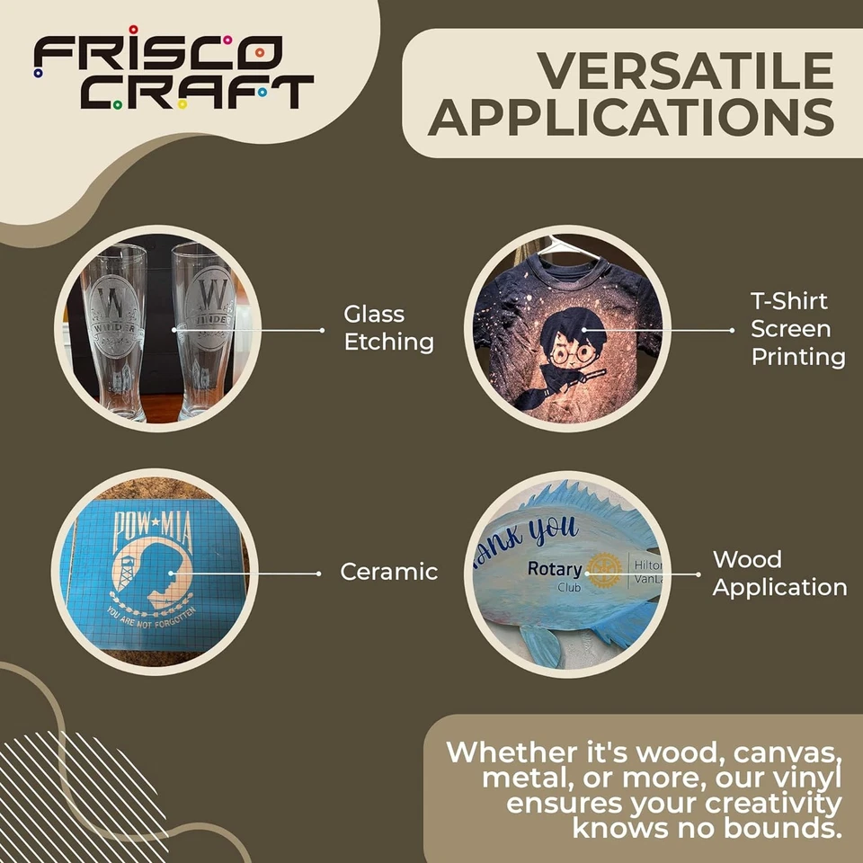 Frisco Craft Stencil Vinyl Masking Film - Compatible 12" x 30&apos;  - Image 3 of 4