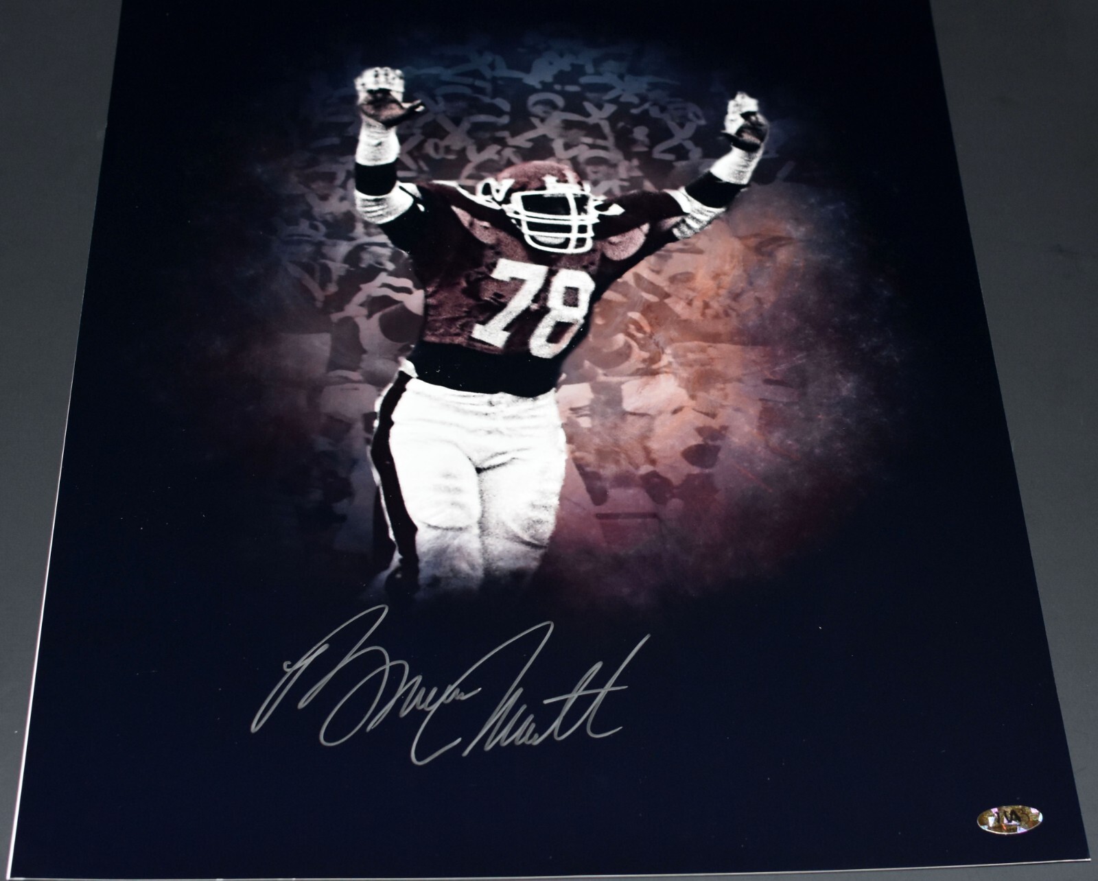 Bruce Smith Autographed Signed Virginia Tech Hokies 16x20 PHOTO COA 