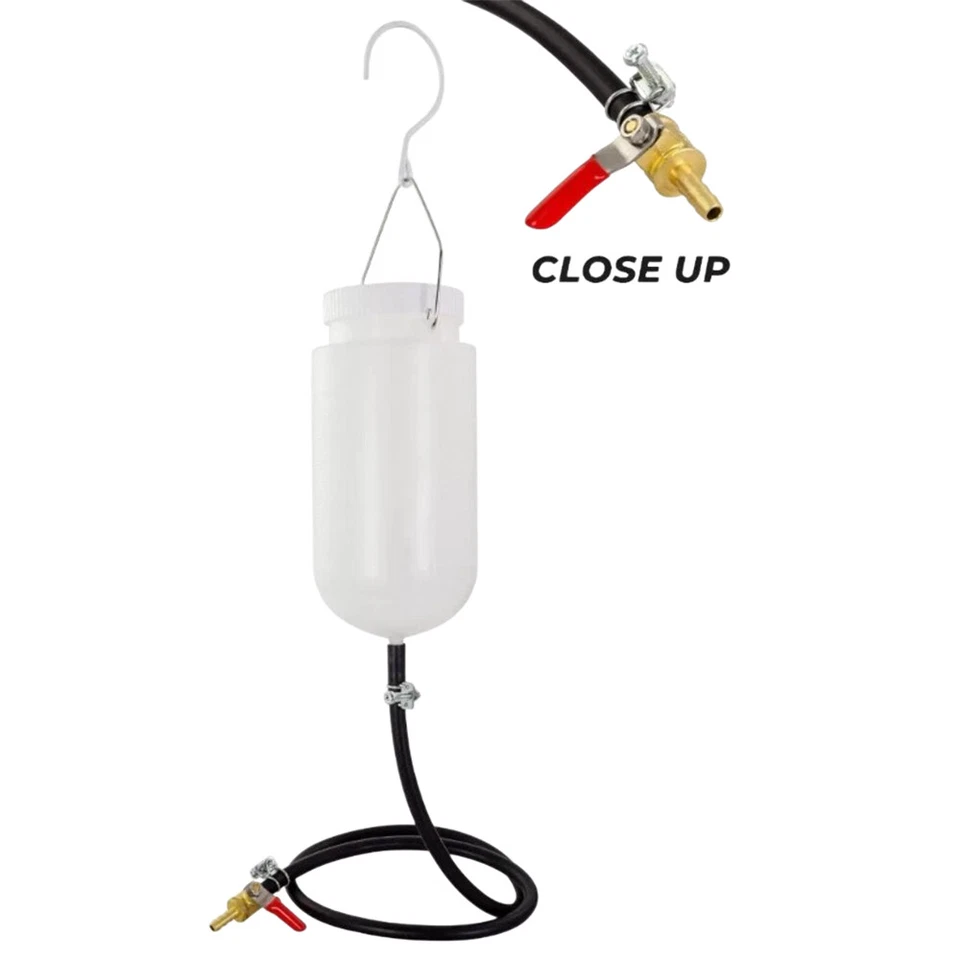 Motorcycle 1 Litre Auxiliary Fuel Tank & Carb Balancing Tool Motorcycle Gas Tank - image 2 of 4