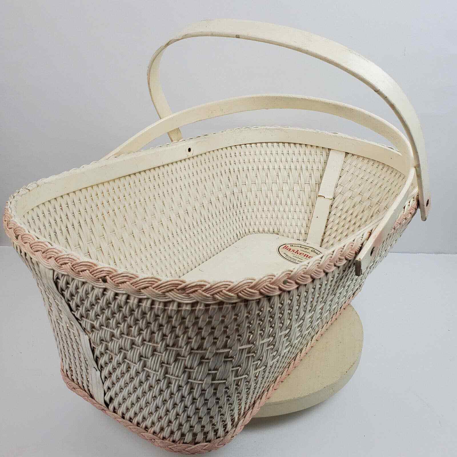 Vintage Hawkeye Quality Burlington Basket Co Baby