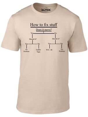 How to fix stuff T-Shirt Funny t shirt DIY joke dad grandad gift fathers  day