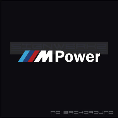 M Power Decal Sticker M power M1 M2 M3 M4 M5 MX5 MZ4 X3 X5 BMW 335 M8 X3M Pair