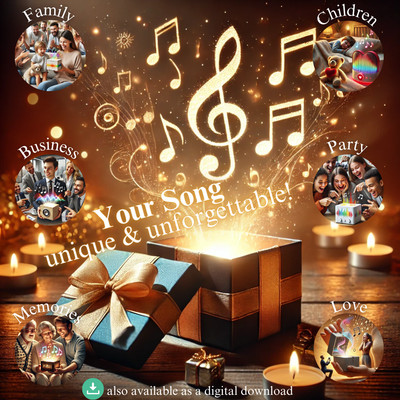   The perfect gift   Your 4 Personalized Songs on Demand!  