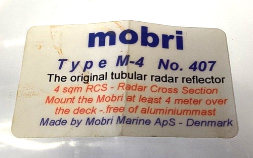 MOBRI Type M-4 Mounted Tubular Radar Reflector, Black Base - Foto 5 di 5