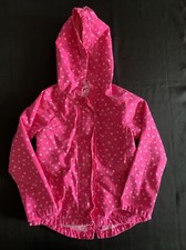 Gymboree Girls Cotton Pink Jacket Coat with hood, pockets, zipper. Size 5-6