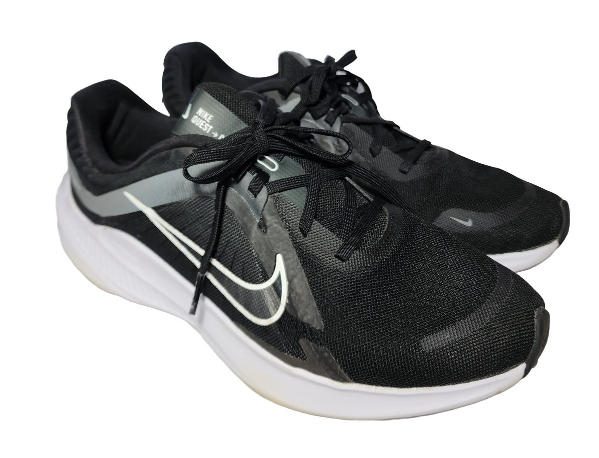 Nike Quest 5 Trainers Running Sports Gym Black DD0204 006 Size 14 Nike Quest 5 Black / White - Smoke Grey DD0204-001 Men main image 2