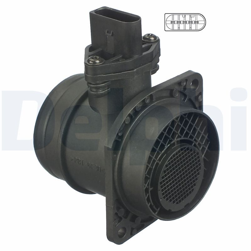 Débitmètre de masse d'air DELPHI AF10258-12B1 avec capteur thermique intégré