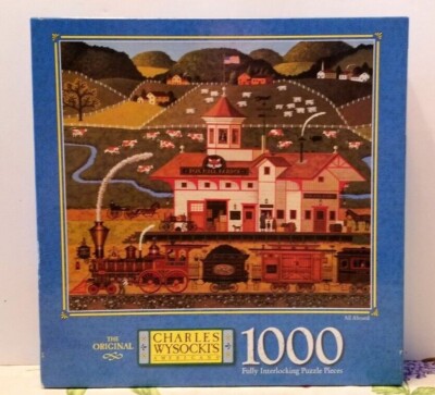 NEW Factory Sealed Charles Wysocki All Aboard 1000 Pc Puzzle