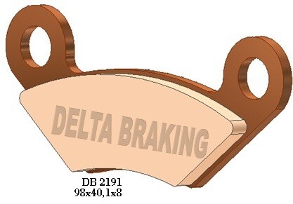 Plaquettes de frein KH483 Quadzilla résout perte de freinage DB2191QD-D