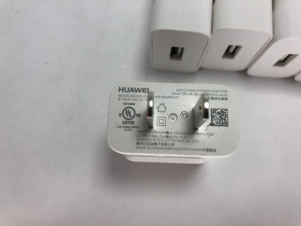LOT OF 5 Huawei HW-050200U01 Wall Charger For Mate 7 8 P 8 9 Lite Honor 6 5V 2A - Image 2 of 2