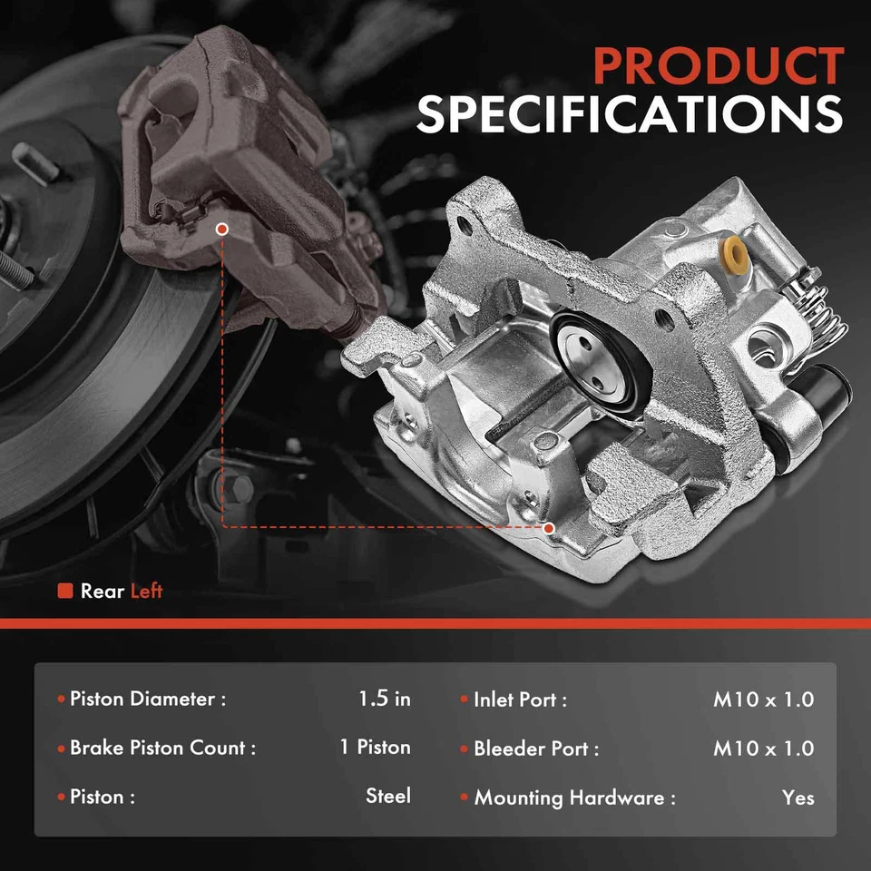 Pinza de freno de disco trasero izquierdo con soporte para Mazda 5 2006-2010 2012-2015 Foto 2 de 4