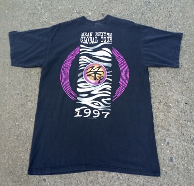 Vintage 90s ZZ Top Mean Rhythm Global Tour T Shirt 1997 Rock N