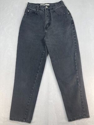 Anchor Blue Jeans Womens 22x25 Relaxed Fit High Waist Black Y2k