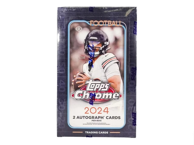 2024 Topps Chrome Football Factory Sealed 12 Pack Hobby Box RIPPED LIVE ONLY
