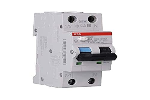ABB DS201A-B16 DS201A-B16/0,03 - Interruttore FI/LS 6kA, 1P+N, tipo A, B (R1L)