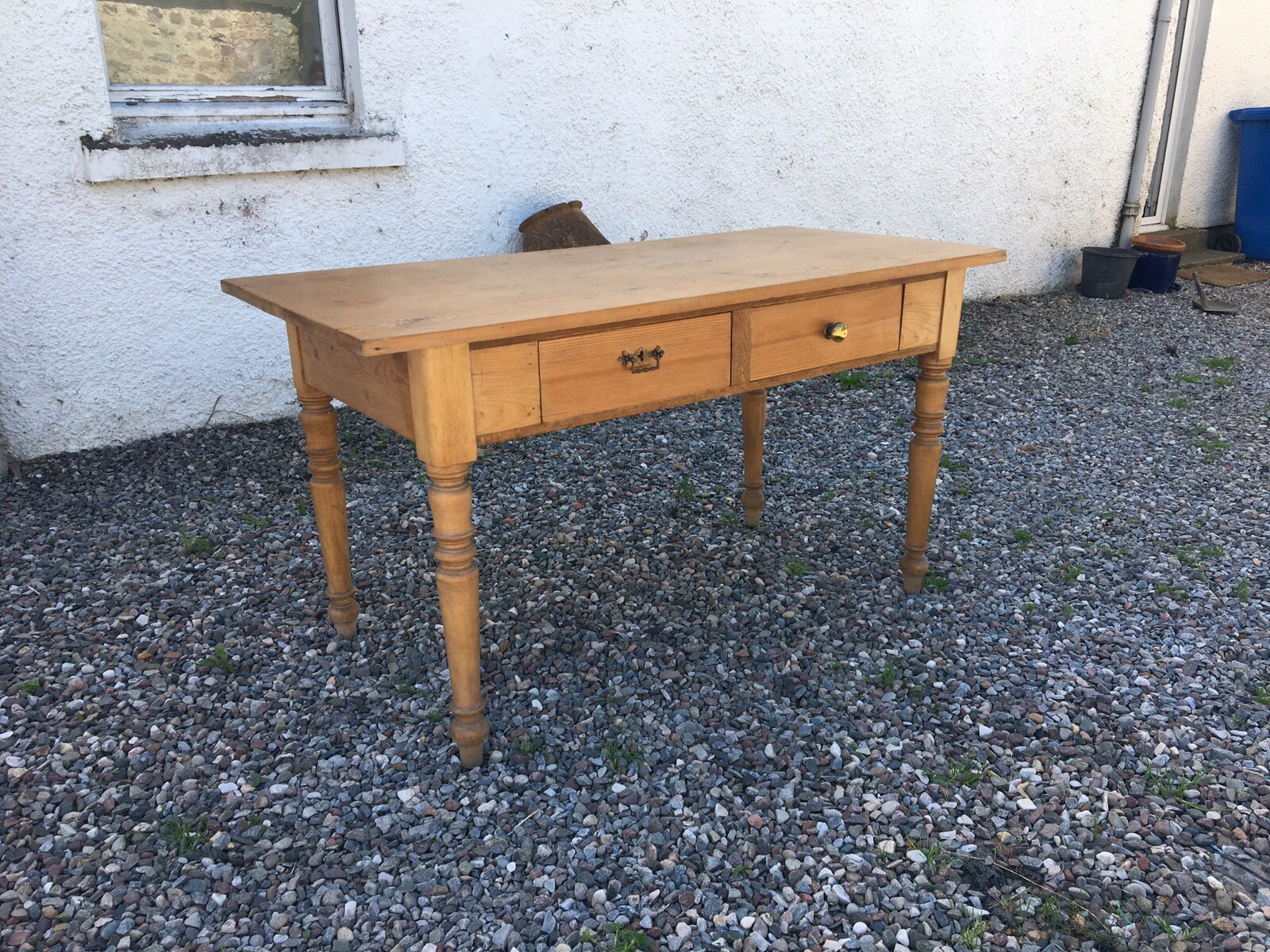Vintage Pine Kitchen Table eBay