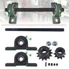 Complete Jackshaft Go Kart Minibike Kit For 5/8" X 12" #35 Chain
