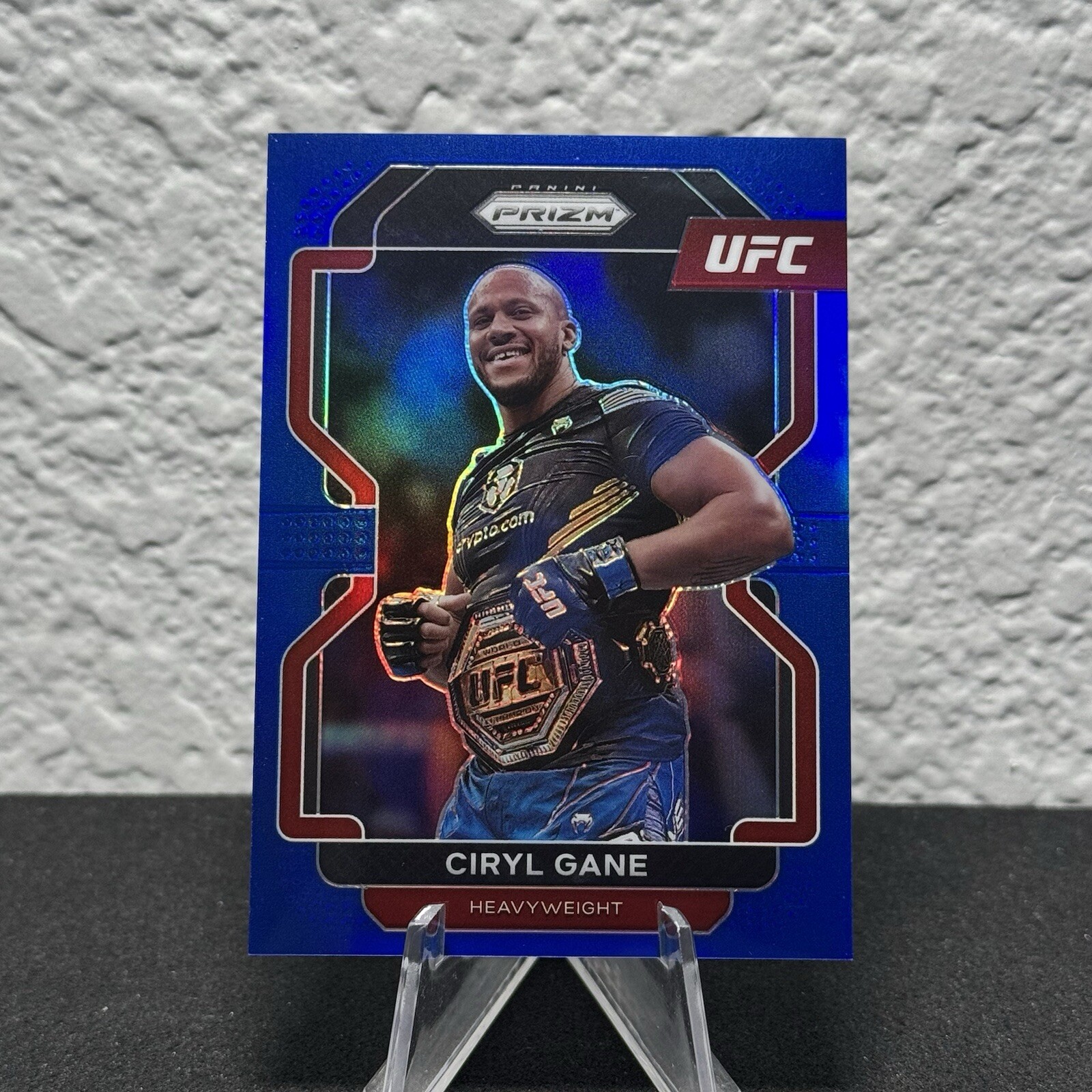2022 Panini Prizm UFC Ciryl Gane #101 Blue Prizm /199