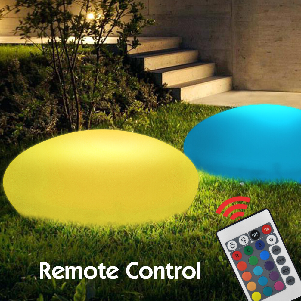 2/3Pcs LED Solar Garden Lights, Led Ball Cobble Stone Lamp For Outdoor