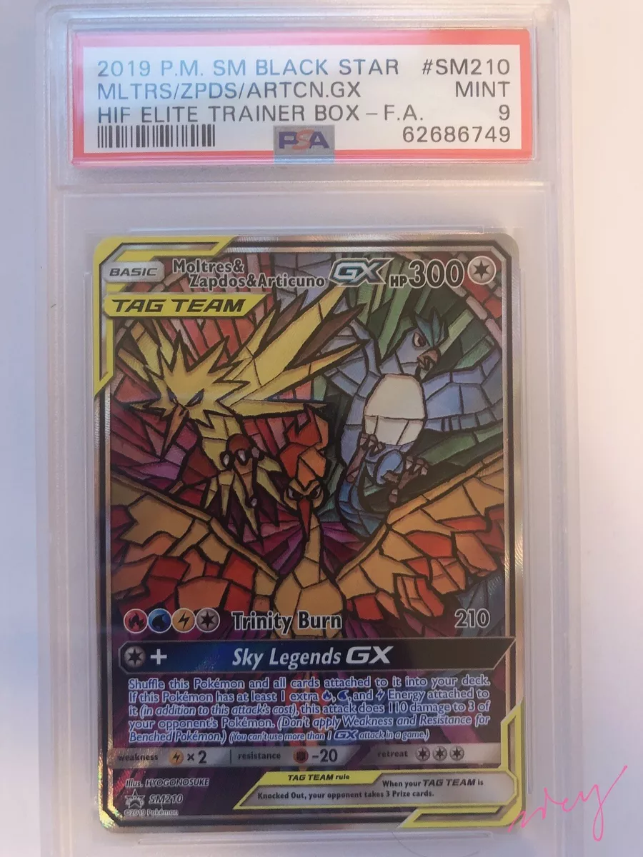 Moltres & Zapdos & Articuno-GX (Alt Full Art) - SM210