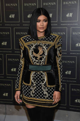 Kylie Jenner at the BALMAIN X H&M Collection Launch at 23 Wall Str- Old Photo 13