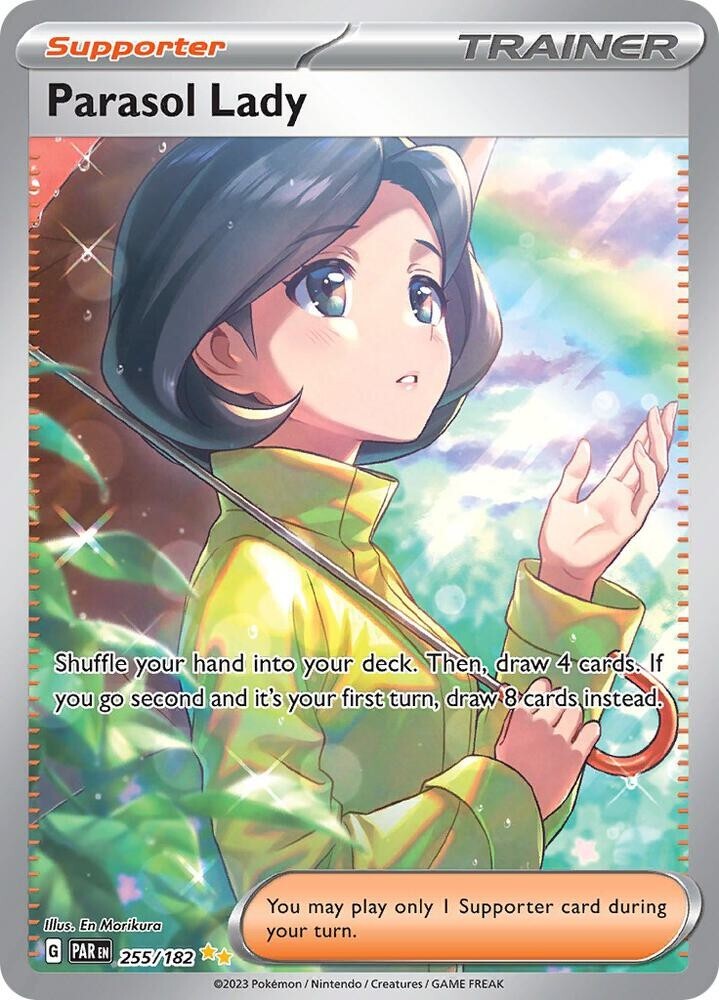Parasol Lady 255 182 NM SIR SV Paradox Rift Full Art Pokemon Card