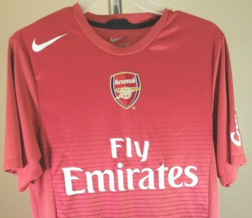 Arsenal Gunners Premier League Nike Classic Red Team Logo Medium Jersey - Picture 2 of 4