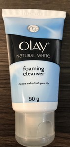 olay natural white foaming face wash cleanser 50g price