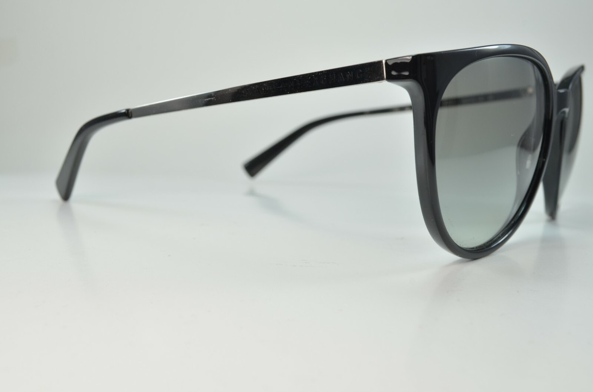 Armani Exchange Eyeglasses Eye Glasses Frames AX 4048S 8158/11 56-18-140 Authentic Armani Exchange AX 4048S 8158/11 Black Rounded Cat  main image 2
