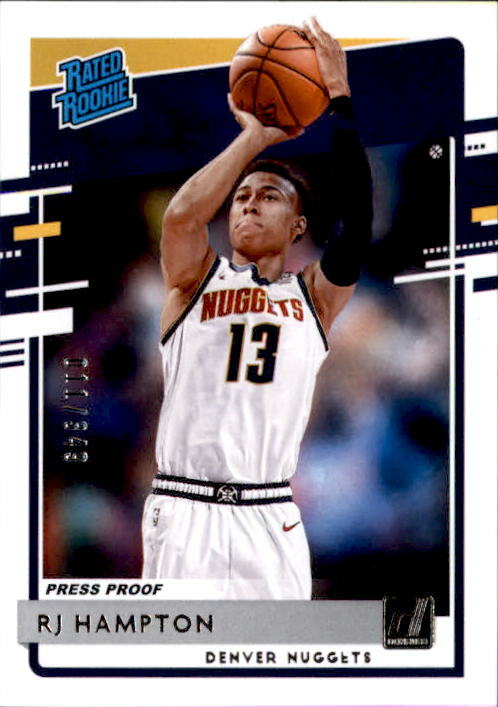 RJ Hampton 2020-21 Donruss Silver Press Proof Rated Rookie Card #237 11/349