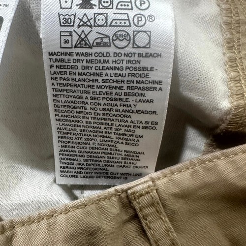 Pantaloncini cargo Levis Ripstop uomo 34 marroni utility tattici outdoor escursionismo Y2k skate - Foto 13 di 14