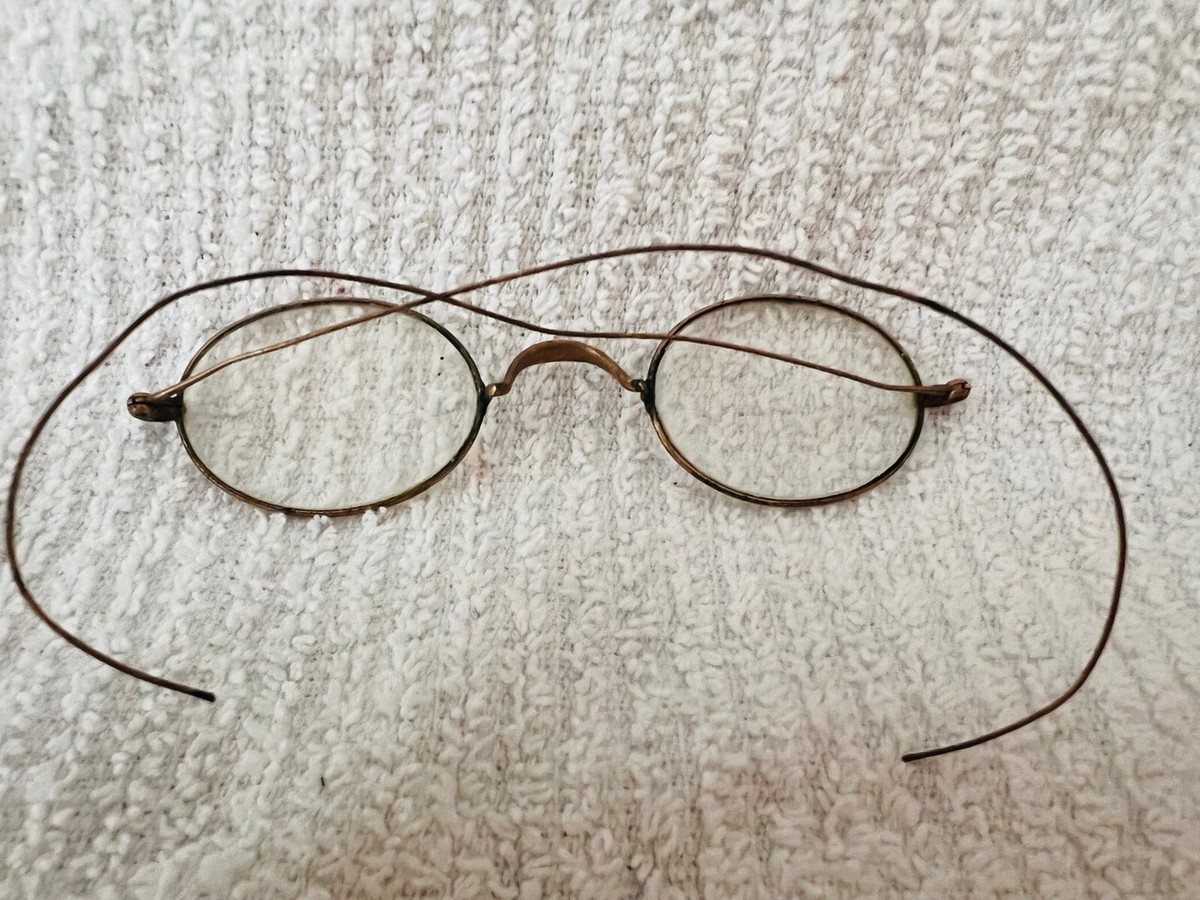 Antique J.K.O CO. Late 1880s Gold-Filled Oval Lens Scroll