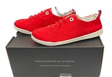 Vionic Sneakers Red Womens 5 Canvas Fabric Casual Pismo Poppy New