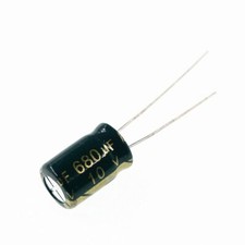 100pcs 680uF 10V 680MFD 10WV 6 12mm Aluminum Electrolytic Capacitor FAST SHIP