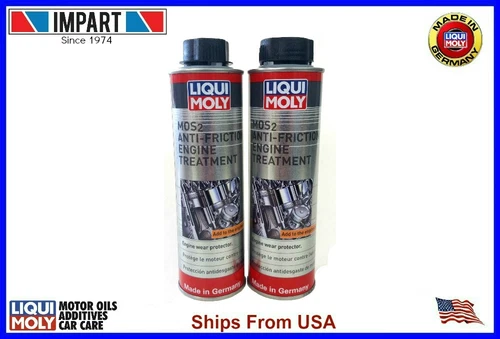 Liqui Moly MOS2 Anti-Friction Engine Oil Treatment (2) 300ml Cans LM2009 2009