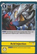 BANDAI DIGIMON CARD GAME ACID INJECTION BT6-099 U