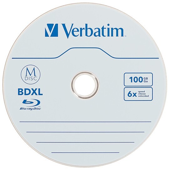 5-Pak Verbatim M-DISC 100GB 1000-Year Archival =TRIPLE LAYER= 6X