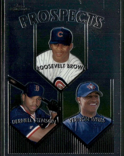 1999 Topps Chrome #436 Roosevelt Brown / Dernell Stenson / Vernon Wells