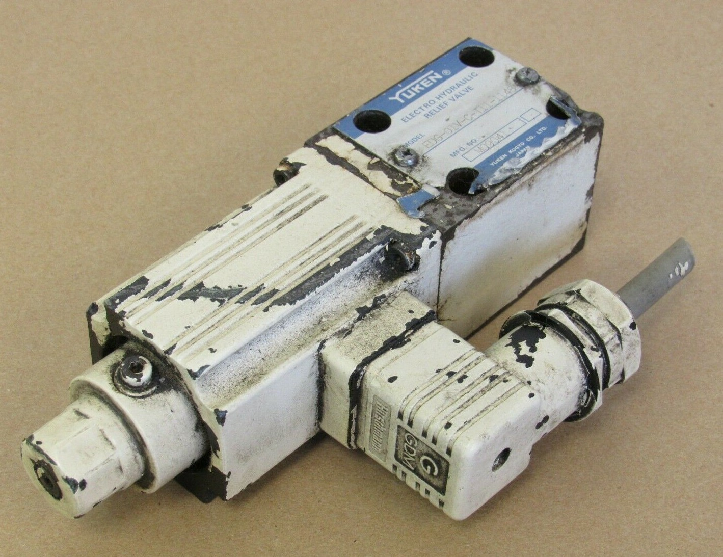 YUKEN ELECTRO HYDRAULIC RELIEF VALVE MODEL EDG-01V-C-T11-1148 | eBay