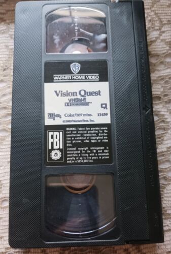 VISION QUEST VHS MADONNA WARNER BROS. HITS 1985 MATTHEW MODINE HS WRESTLING - Picture 3 of 4
