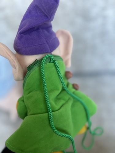 Snow White & The Seven Dwarfs Dopey 9" Small Backpack Bag Disney - Picture 2 of 3