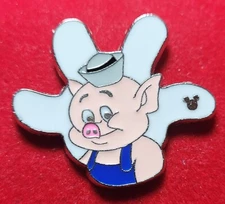 Disney Trading Pin, Practical Pig, Hidden Mickey, White Glove Hand, 2010 aa